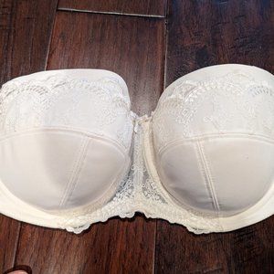 Panache White Strapless Bra 30F